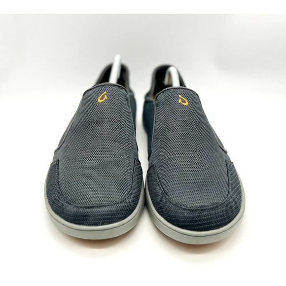 Olukai Shoes Men Size 10.5 Nohea Mesh Dark Shadow Gray Slip-On 10188-4242 - Picture 2 of 6